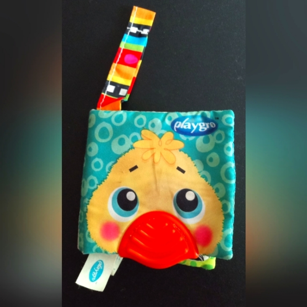 Playgro Soft Cloth 'Pets' Book with Squeaky Sound